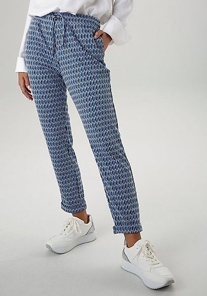 Aniston SELECTED Schlupfhose mit geometrischem Muster günstig online kaufen