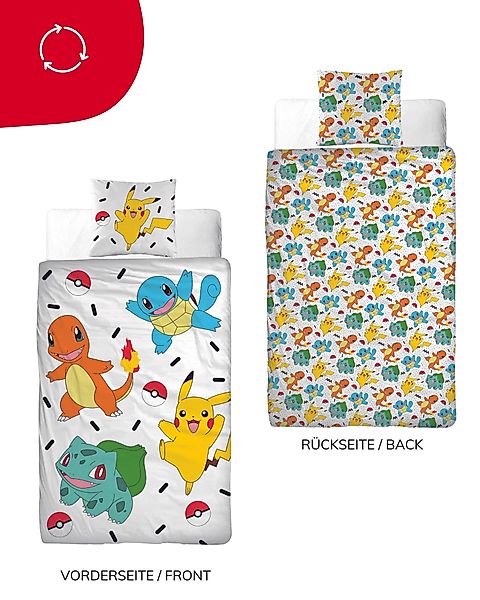 MTOnlinehandel Bettwäsche Pokémon 135x200 + 80x80 günstig online kaufen
