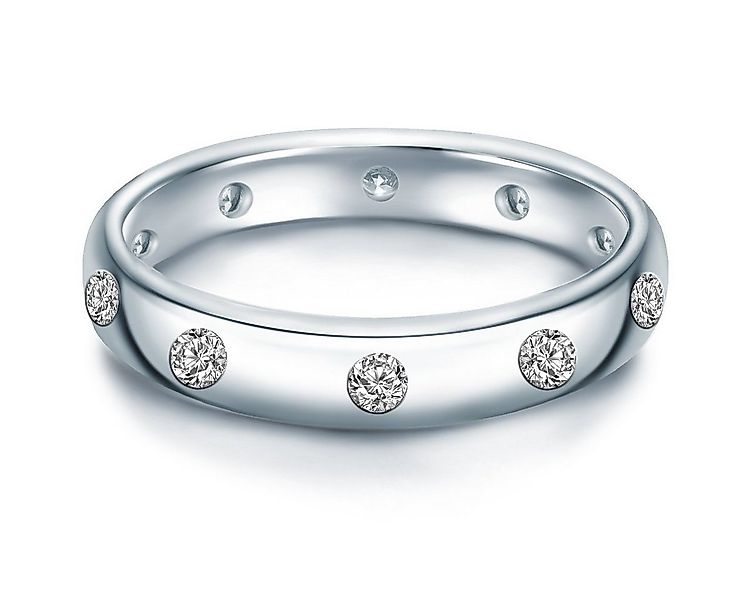 Trilani Silberring silber, mit Zirkonia im Brillant-Look günstig online kaufen
