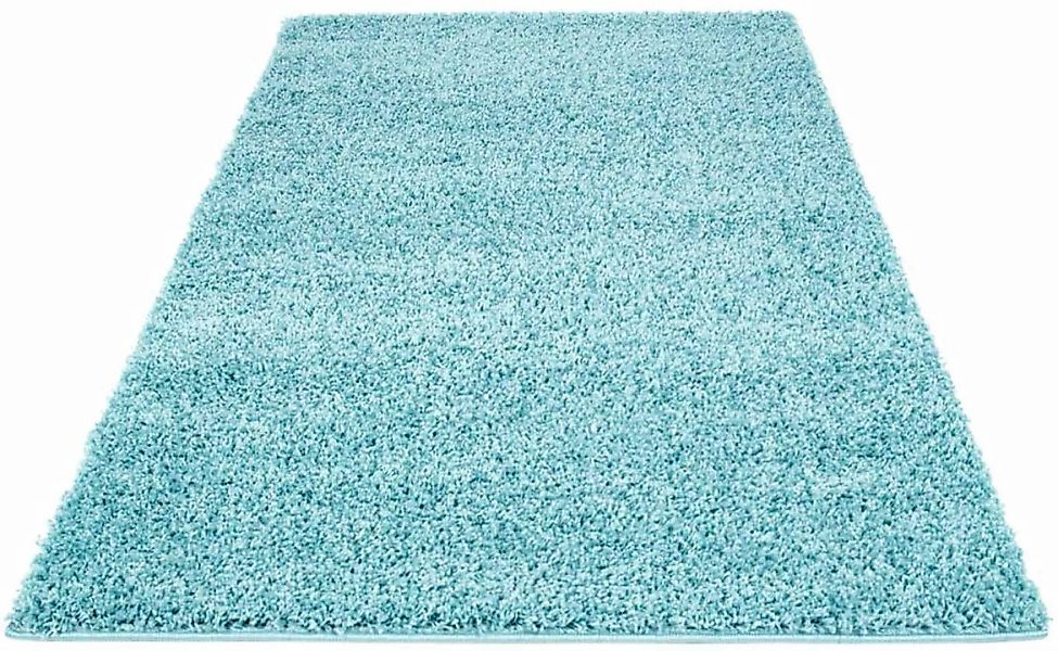 Carpet City Hochflor-Teppich »Shaggi uni 500«, rechteckig, Shaggy-Teppich, günstig online kaufen