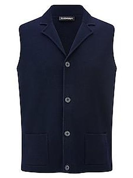 Strickweste Reverskragen Louis Sayn blau günstig online kaufen