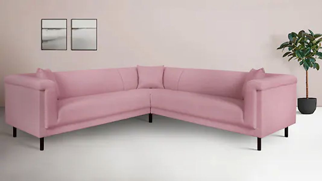 Home affaire Ecksofa »AGNIA L-Form B/T/H: 244/244/71 cm« incl. Zierkissen, günstig online kaufen
