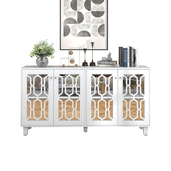 OKWISH Sideboard Küchenschrank, Anrichte, verspiegelte Anrichte günstig online kaufen