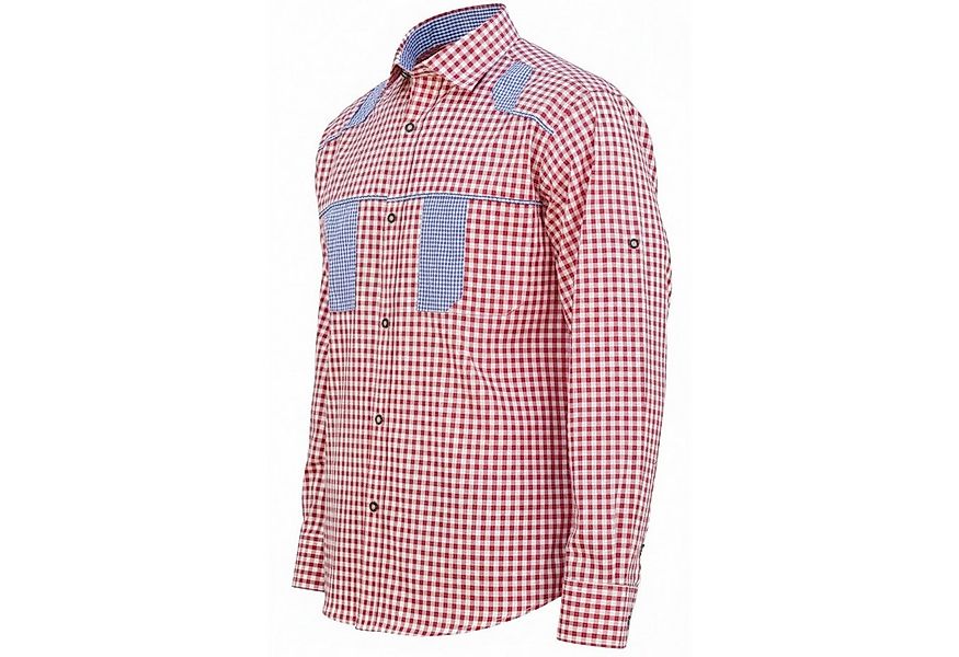 German Wear Trachtenhemd GW1242 Red Bayerisches Karo Trachtenhemd für Trach günstig online kaufen