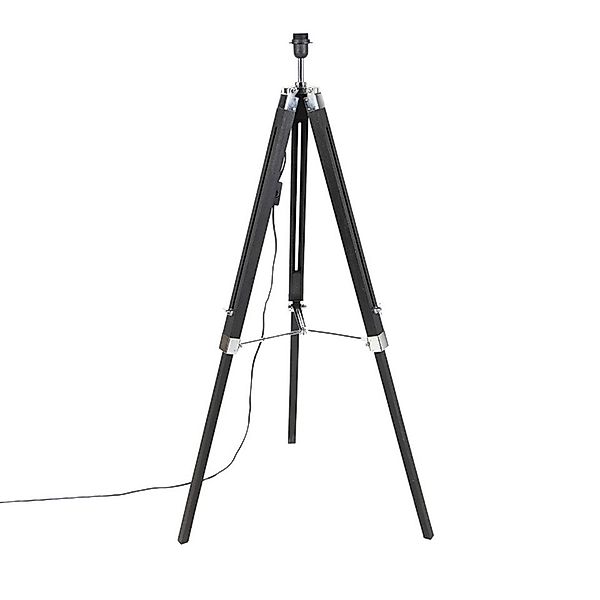 Qazqa Stehlampe Tripod, ohne Leuchtmittel, E27, günstig online kaufen