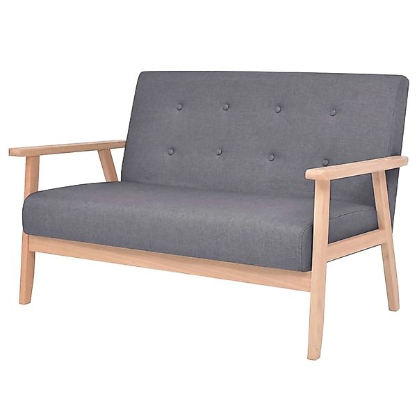 vidaXL Sofa-Set 2-Tlg Stoff Dunkelgrau Modell 1 günstig online kaufen