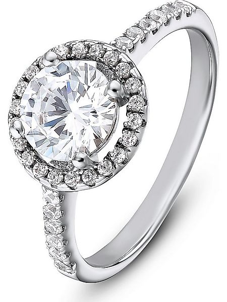 FAVS Silberring FAVS Damen-Damenring 925er Silber 1 Zirkonia, Zirkonia, syn günstig online kaufen
