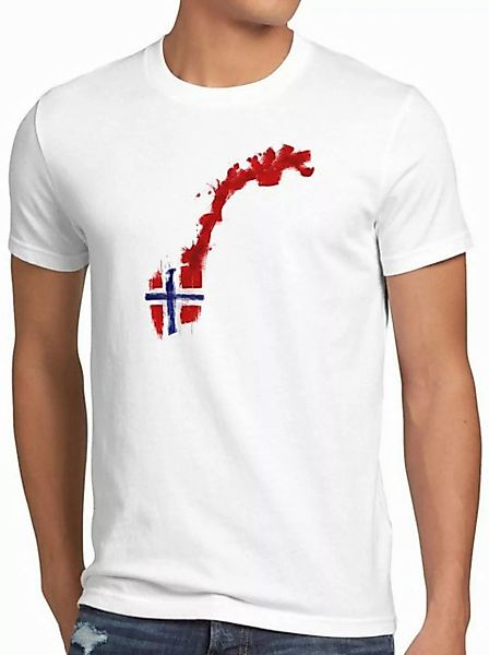 style3 T-Shirt Flagge Norwegen Fußball Sport Norway WM EM Fahne günstig online kaufen