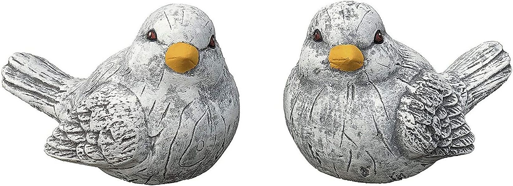 Stone and Style Gartenfigur Frostfeste Steinfiguren 2er-Set Vogel Bert Bert günstig online kaufen