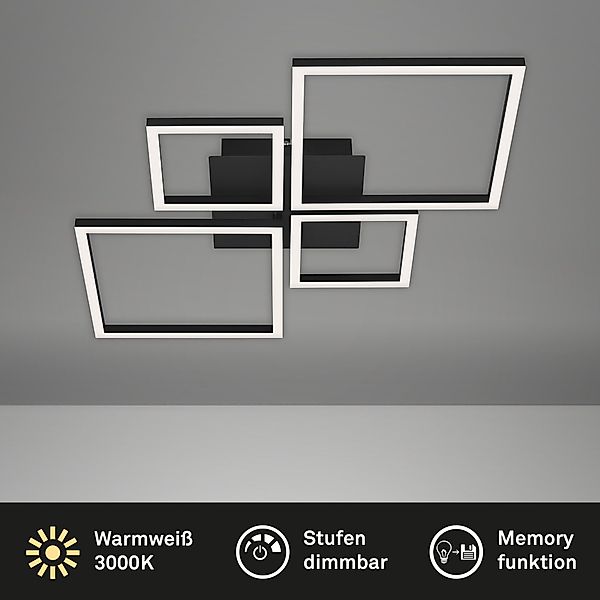 Briloner Leuchten Deckenleuchte LED Deckenlampe Extra-Warmweiß günstig online kaufen