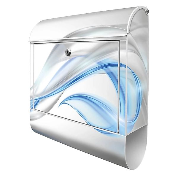 Banjado Design Briefkasten Weiß Pulverbeschichtet 39x47x14cm 2 Schlüssel Mi günstig online kaufen