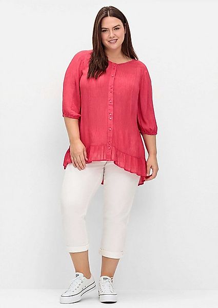 Sheego Klassische Bluse Kurzarmbluse Kurzarm günstig online kaufen