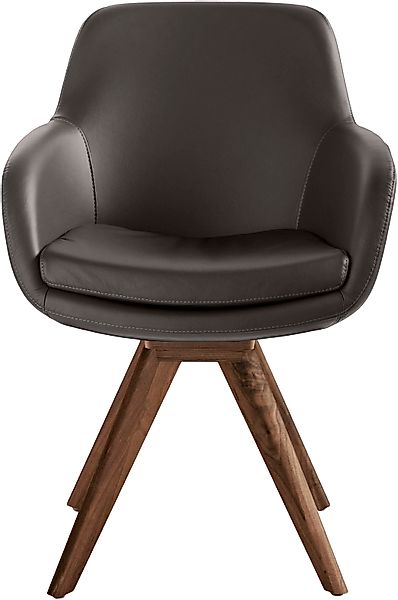Musterring Esszimmerstuhl "Tavia", (Set), 2 St., Echtleder, Stativgestell W günstig online kaufen