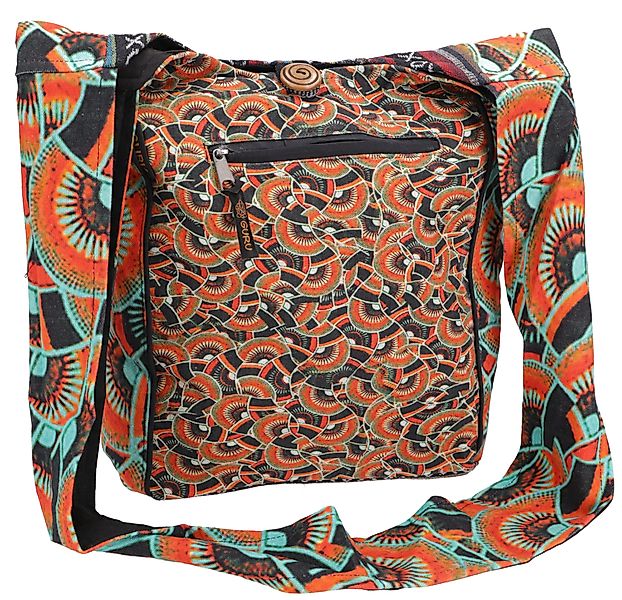 Guru-Shop Schultertasche Geräumiger Schulterbeutel mit psychodelischem.. günstig online kaufen