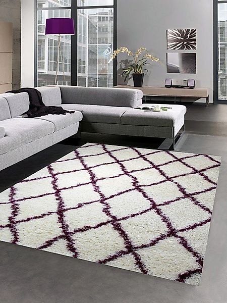 Carpetia Hochflor-Teppich Shaggy Teppich Wohnzimmerteppich Hochflor günstig online kaufen