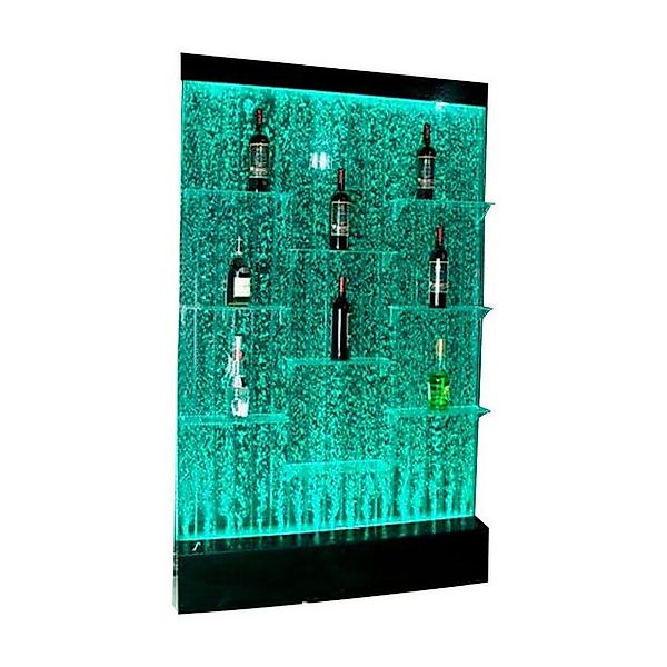Xlmoebel Barschrank Beleuchtetes LED-Wasserwand-Barregal mit Designer-Theke günstig online kaufen