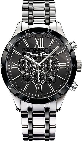 THOMAS SABO Chronograph REBEL URBAN WA0139-222-203-43 MM, Quarzuhr, Armband günstig online kaufen