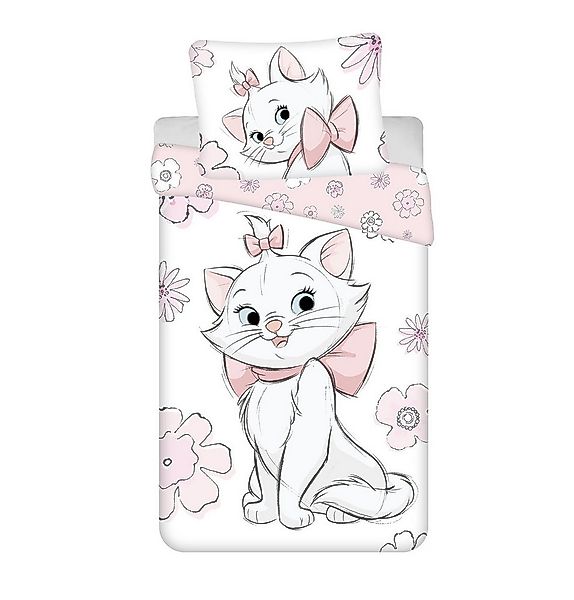 Aristocats Bettwäsche Set 2 tlg. Cat Marie Wendebettwäsche Größe: 140x200 c günstig online kaufen