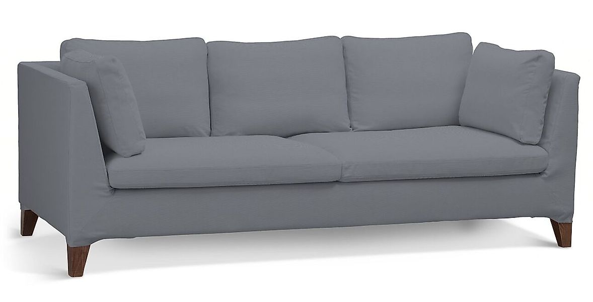 Bezug für Stockholm 3-Sitzer Sofa, grau, Stockholm 3-Sitzer, Cotton Panama günstig online kaufen