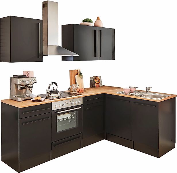 BASIC by Balculina Winkelküche "Jazz" Stellbreite 220x175 cm, wahlweise mit günstig online kaufen