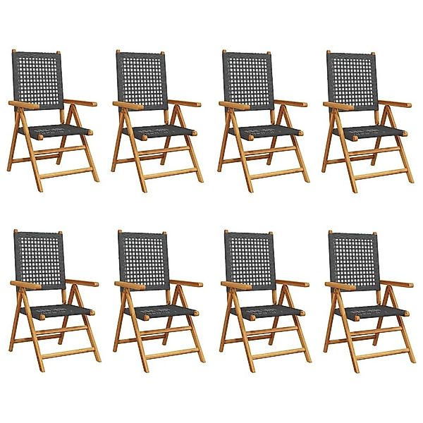 vidaXL Gartenstuhl Gartenstuhl Verstellbar 8 Stk. günstig online kaufen