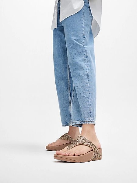Fitflop Zehentrenner "LULU MULTI-TONAL GLITTER TOE", Badeschuh, Slides, San günstig online kaufen