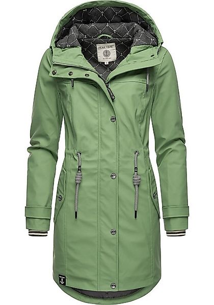 PEAK TIME Regenjacke L60042 stylisch taillierter Regenmantel für Damen günstig online kaufen