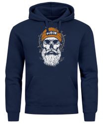 Neverless Hoodie Hoodie Herren Moin Skull günstig online kaufen