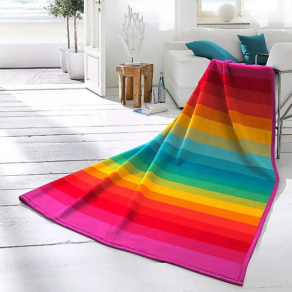 Biederlack Wohndecke Rainbow günstig online kaufen