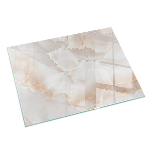 Tulup Glasplatte für Kamin Steinmuster Bodenplatte Glas für Ofen Rechteck 6 günstig online kaufen