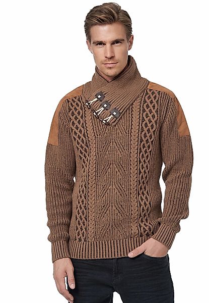 Rusty Neal Strickpullover mit trendigem Strickmuster günstig online kaufen
