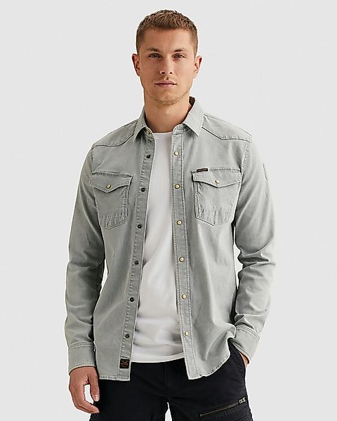 PME LEGEND Jeanshemd Denim Shirts Sunset Greyblue Shade mit Druckknopfleist günstig online kaufen