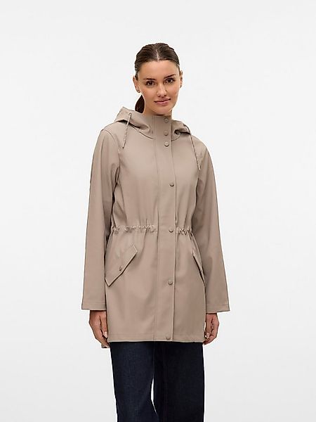 Vero Moda Regenjacke VMMALOU COATED JACKET Lederimitat günstig online kaufen
