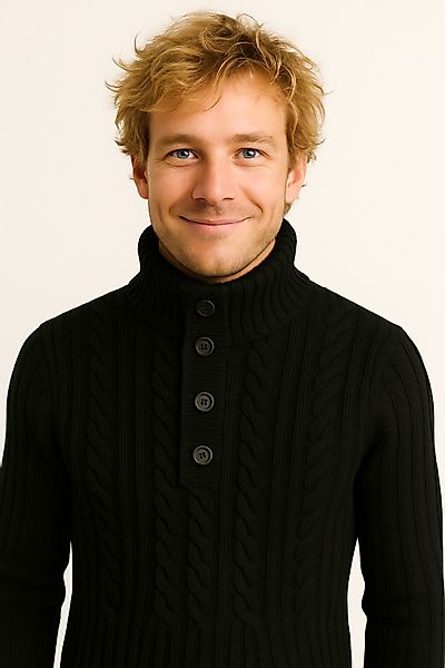 Banco Strickpullover Herren Pullover Winter Rollkragen günstig online kaufen