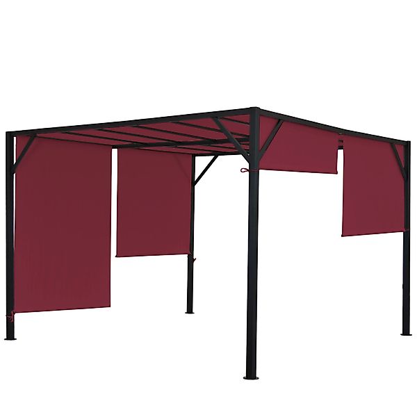 MCW Pergola Beja 3x3m Bordeaux günstig online kaufen