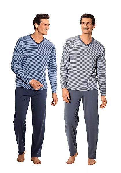 le jogger Pyjama, (Packung, 4 tlg., 2 Stück) günstig online kaufen