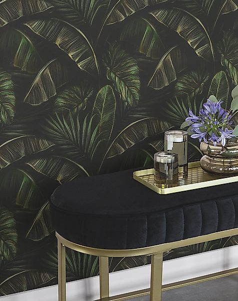 Rasch Papiertapete mit exotischen Blättern, strukturiert, botanisch, (1 St) günstig online kaufen