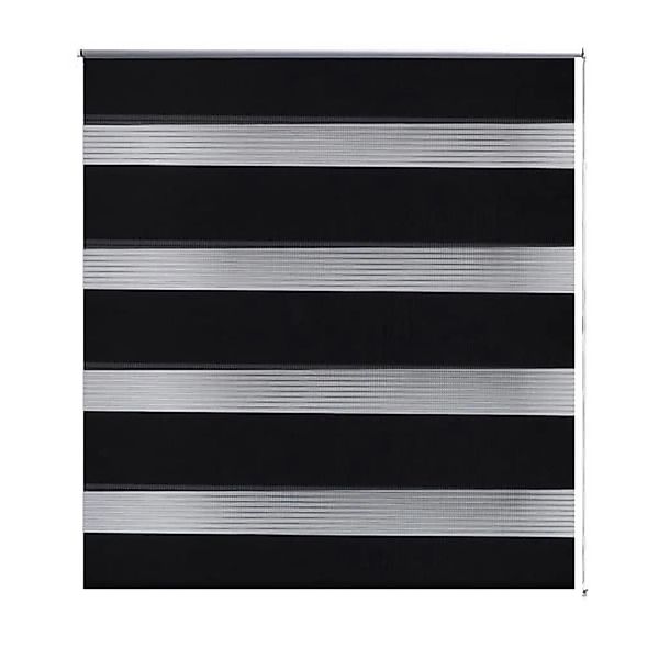 vidaXL Doppelrollo 40 x 100 cm Schwarz günstig online kaufen