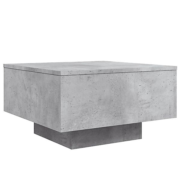 vidaXL Couchtisch mit LED-Leuchten Betongrau 55x55x31 cm 836577 günstig online kaufen