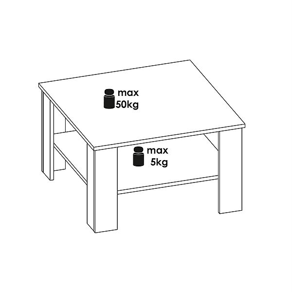 CARO-Möbel Couchtisch FELICE, Couchtisch Wohnzimmer Beistell günstig online kaufen