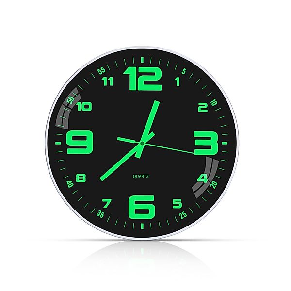 LEAZZLE Wanduhr Leuchtende Wanduhr 12 Zoll, günstig online kaufen