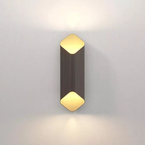 LED Wandleuchte Ako in Bronze und Gold 2x 7,95W 522lm günstig online kaufen