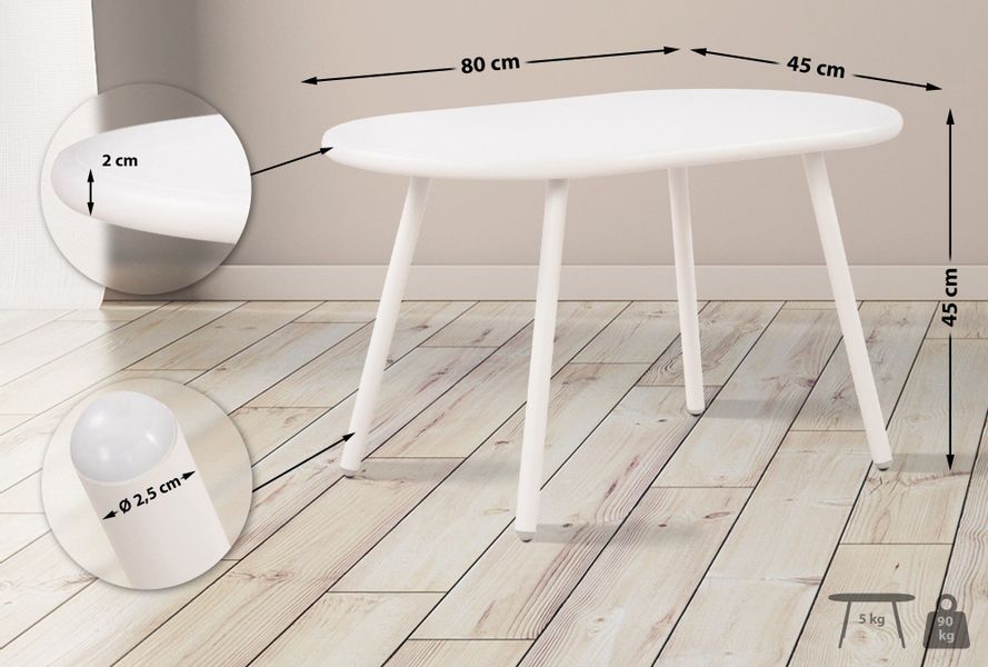 TPFLiving Couchtisch Velan (Tischplatte: Recyceltes Polypropylen, UV-bestän günstig online kaufen