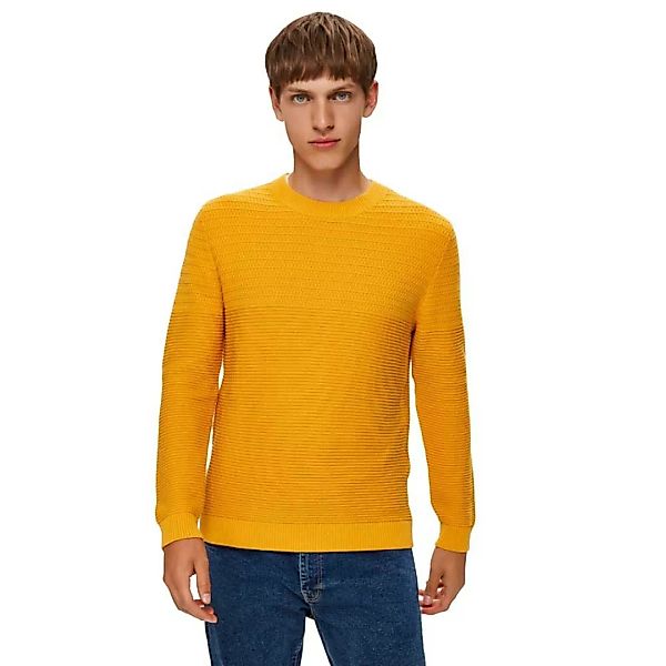 Selected Conrad Rundhalsausschnitt Sweater S Golden Glow / Detail Twisted günstig online kaufen