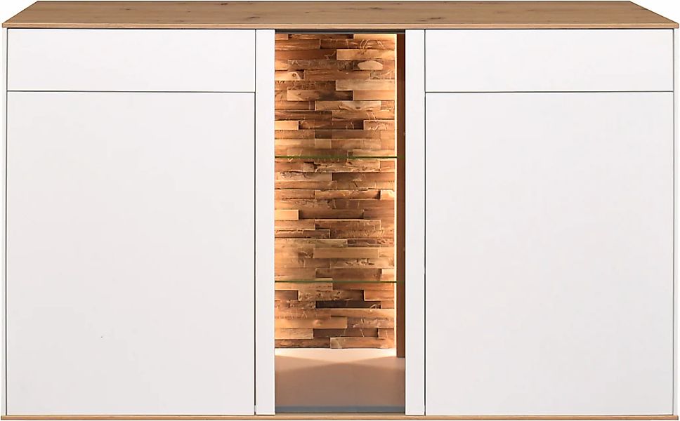 Mäusbacher Kommode Faro Sideboard B 159 cm, inkl. Beleuchtung, Push to open günstig online kaufen