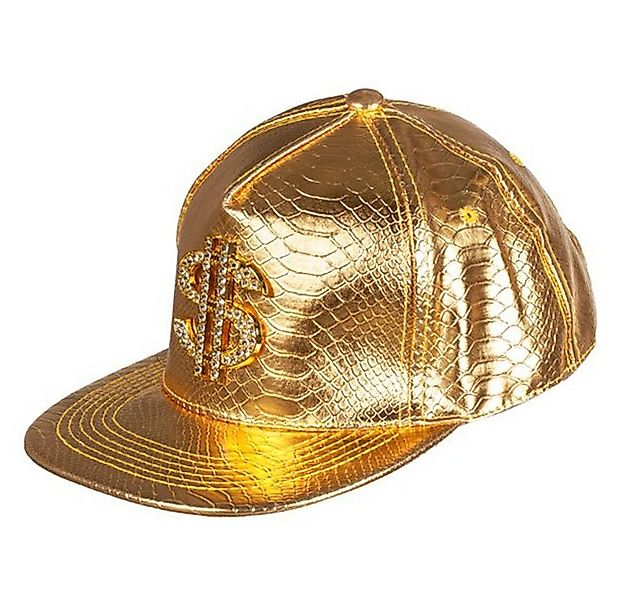 Metamorph Kostüm Goldene Dollar Cap, Einfach goldig: Bling-Bling in Mützenf günstig online kaufen