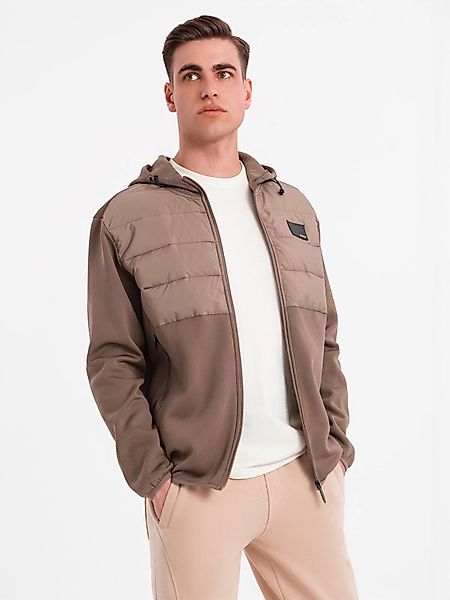 OMBRE Allwetterjacke Leichte Herrenjacke aus Materialkombinationen günstig online kaufen