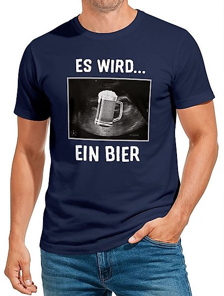 MoonWorks Print-Shirt Herren T-Shirt Männer Bier Alkohol Spruch Partyshirt günstig online kaufen