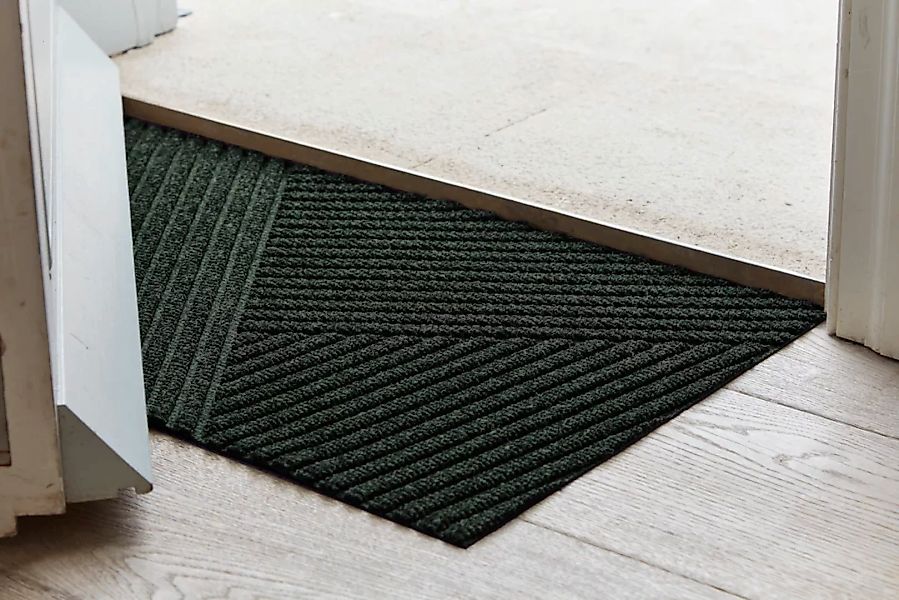 wash+dry by Kleen-Tex Fußmatte »Stripes midnight green«, rechteckig, 8 mm H günstig online kaufen