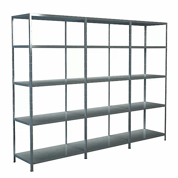 Schulte Steck-Grund- und 2 x Anbauregale 200 cm x 300 cm x 50 cm Verzinkt günstig online kaufen